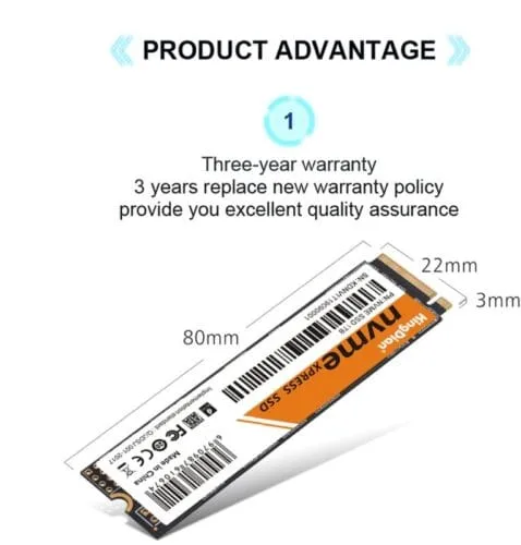 King Dian SSD M.2 NVMe PCIe 3.0 x4 128 GB Internal Solid State Drives M2 Laptop Desktop - Image 2