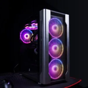 1st Player DX4 Black with 4 R1 Plus RGB Fan Gaming Casing