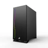 1st player BLACK.SIR B6 With 3 Fans ATX Gaming Case (Black) - Image 2