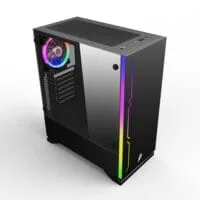 1st player BLACK.SIR B6 With 3 Fans ATX Gaming Case (Black)