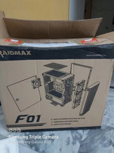 RAIDMAX DF 01 4RGB FANS TEMPERED GLASS - Image 2