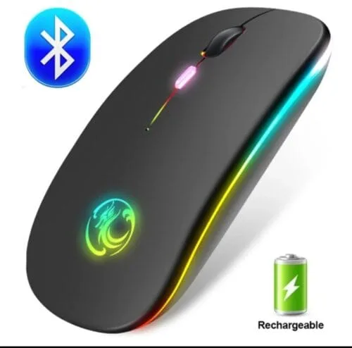 Wireless Mouse RGB Bluetooth Mouse Gamer Computer Mouse Silent Ergonomic Mause Rechargeable 5.0 Bluetooth USB Mice For PC Laptop