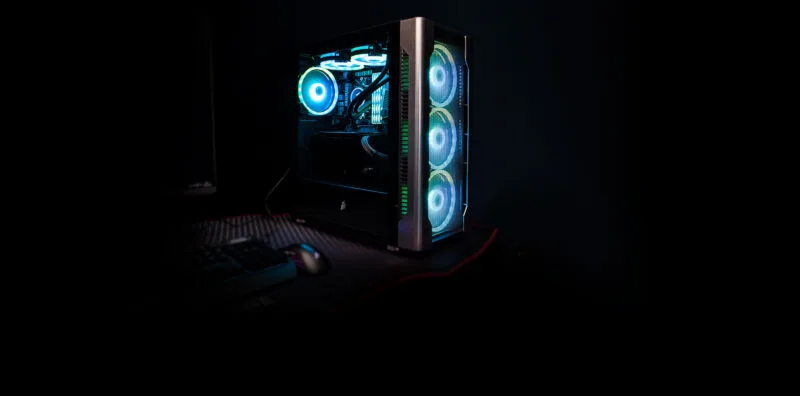 1st Player DX4 Black with 4 R1 Plus RGB Fan Gaming Casing - Image 2