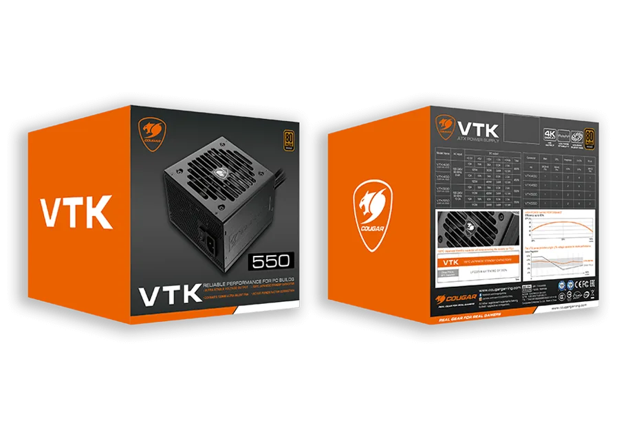 COUGAR VTK 550W 80 PLUS BRONZE