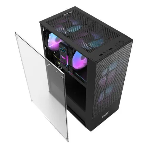DarkFlash A290 ATX With 3 ARGB Fans Black - Image 2