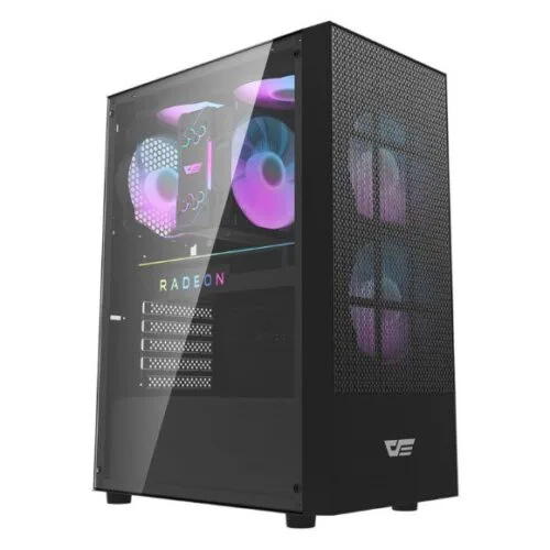 DarkFlash A290 ATX With 3 ARGB Fans Black