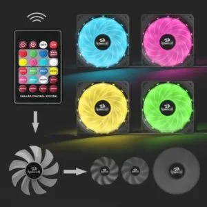 Redragon  GC-F006 3 x 120mm PC Cooling Fan, RGB LED