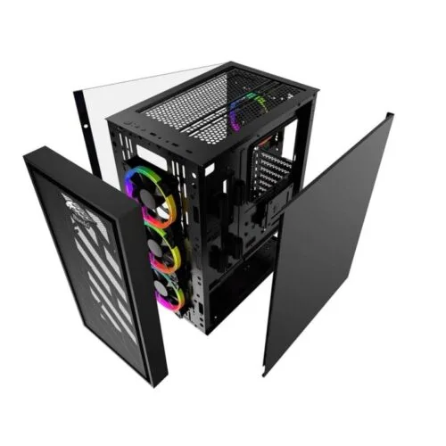 THUNDER ARMOR ARGB CASING SIDE AND FRONT GLASS WITH RGB FANS - Image 3