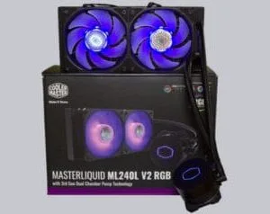 COOLER MASTER LIQUID COOLER  ML240L V2 RED LED FANS