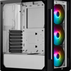 CORSAIR iCUE 220T RGB Tempered Glass Smart Case Black