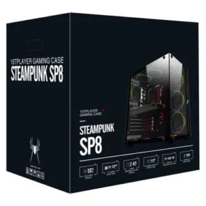 SP8 1ST PLAYER Gaming Case BLACK / WHITE
